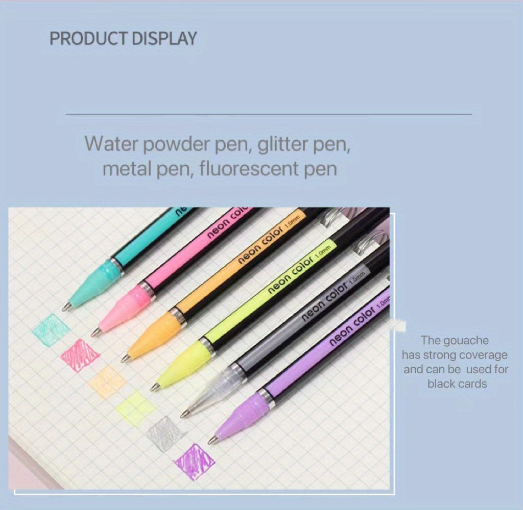 8/24/36/48/60/100pcsGelmushta Gel Pens Unique Colors (No Duplicates) Set For Adult Coloring Books Drawing With Case