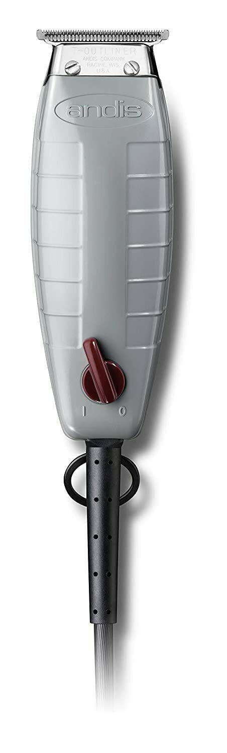 Andis 05105 T-Outliner Corded Trimmer for Men (Silver) Dual Voltage 110-240 Volt