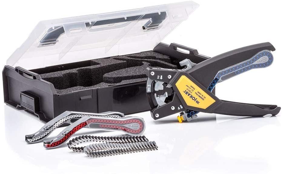 JOKARI QUADRO PLUS Set (Part 62000) Ratcheting Multi-Function Tool for Cutting, Stripping, Twisting & Crimping Wire
