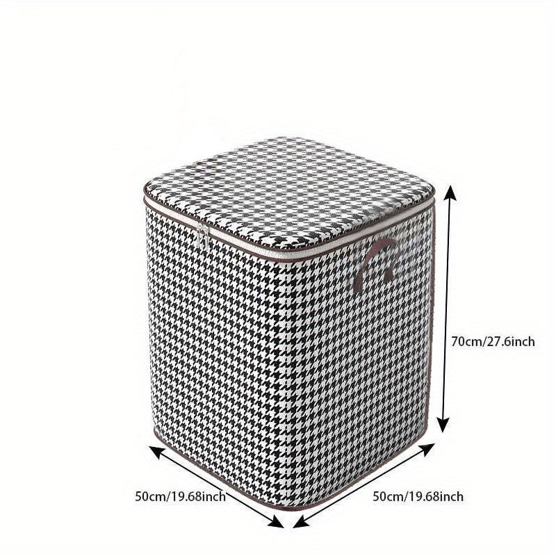 180-liter Houndstooth Bag Clothes LarCapacity Household Quilt Bag Moving Bag PacMoisture-proof Bag For PacClothes