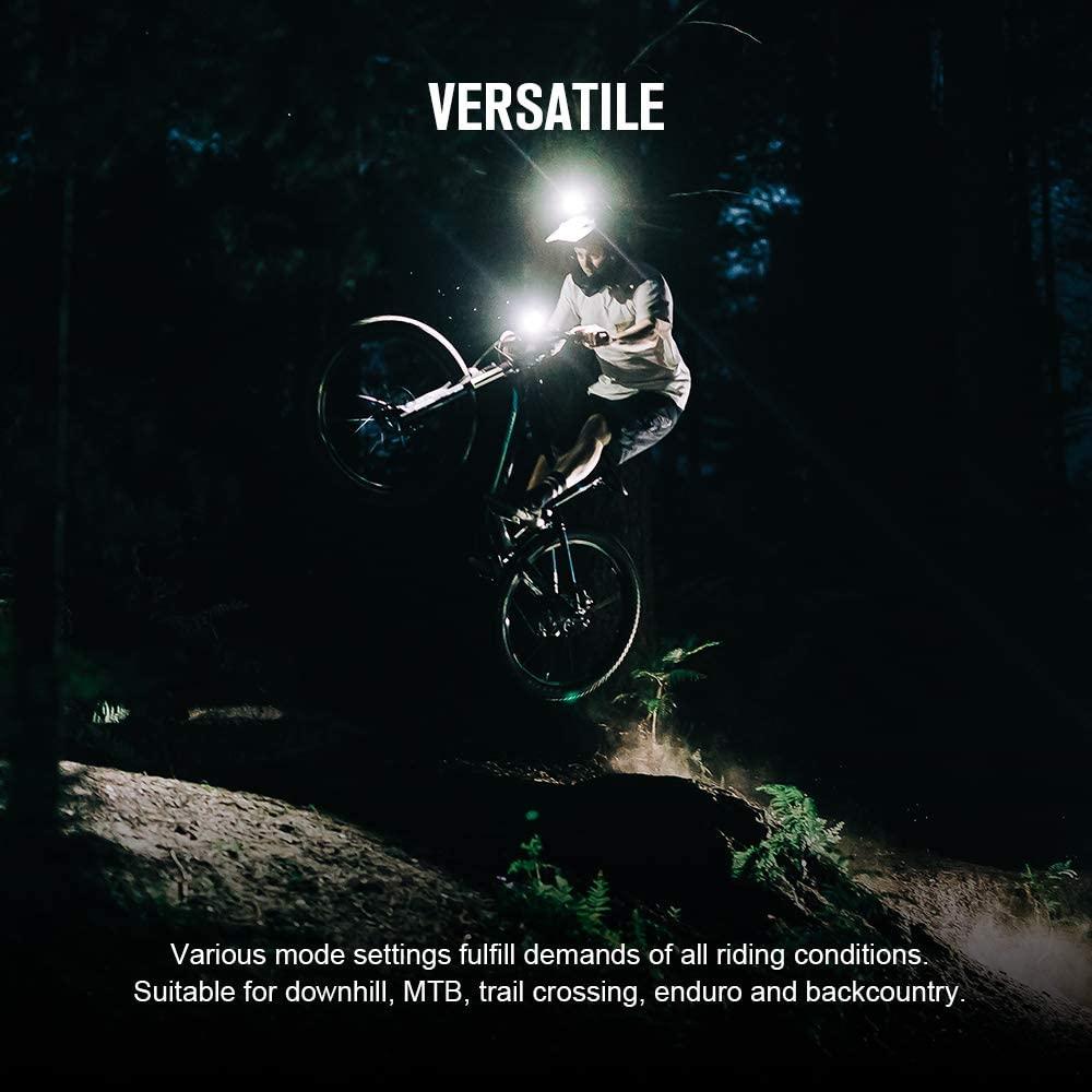 OLIGHT RN 3500 Rechargeable Bike Headlights 3500 Lumens Powered by Portable 7.2V 5200mAh Battery Pack, 350 Meters Light Range, IPX5 Waterproof Bike Front Light for MTB Riding and Trail Crossing