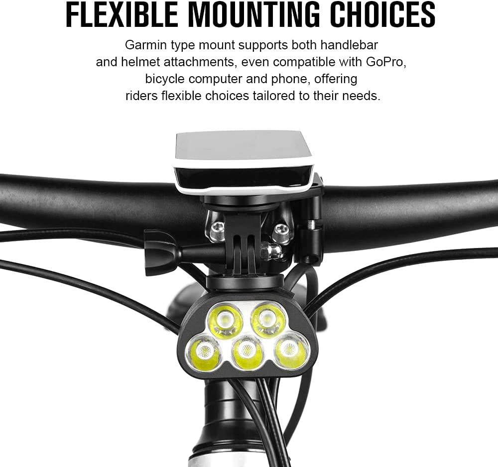 OLIGHT RN 3500 Rechargeable Bike Headlights 3500 Lumens Powered by Portable 7.2V 5200mAh Battery Pack, 350 Meters Light Range, IPX5 Waterproof Bike Front Light for MTB Riding and Trail Crossing