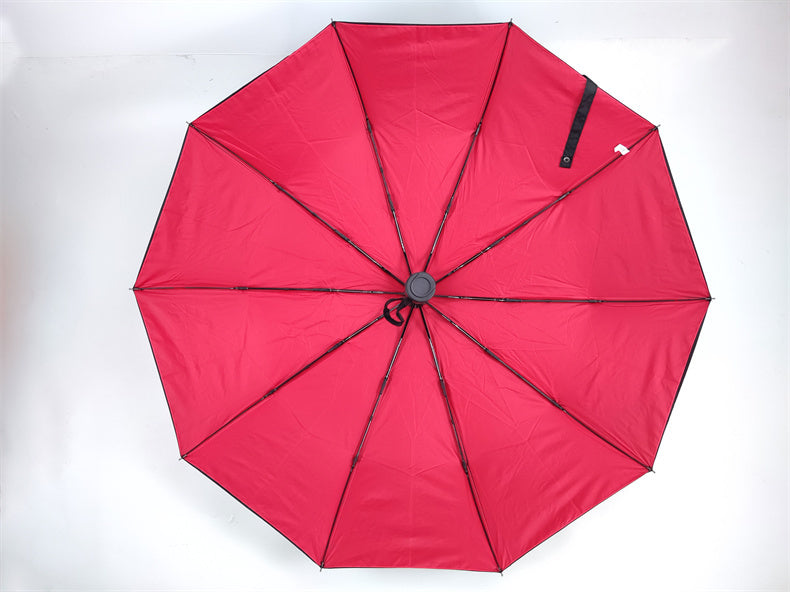 1pc Automatic Anti-Wind Double Layer Commercial LarUmbrella, Diameter 105cm/41.33in