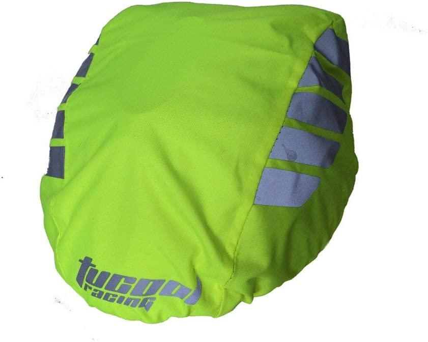 Tucool Racing 30pcs High Visibility Night Visual Bicycle Helmet Cover Waterproof Bike Helmet Cover Rain Cover (Fluorescent Green)