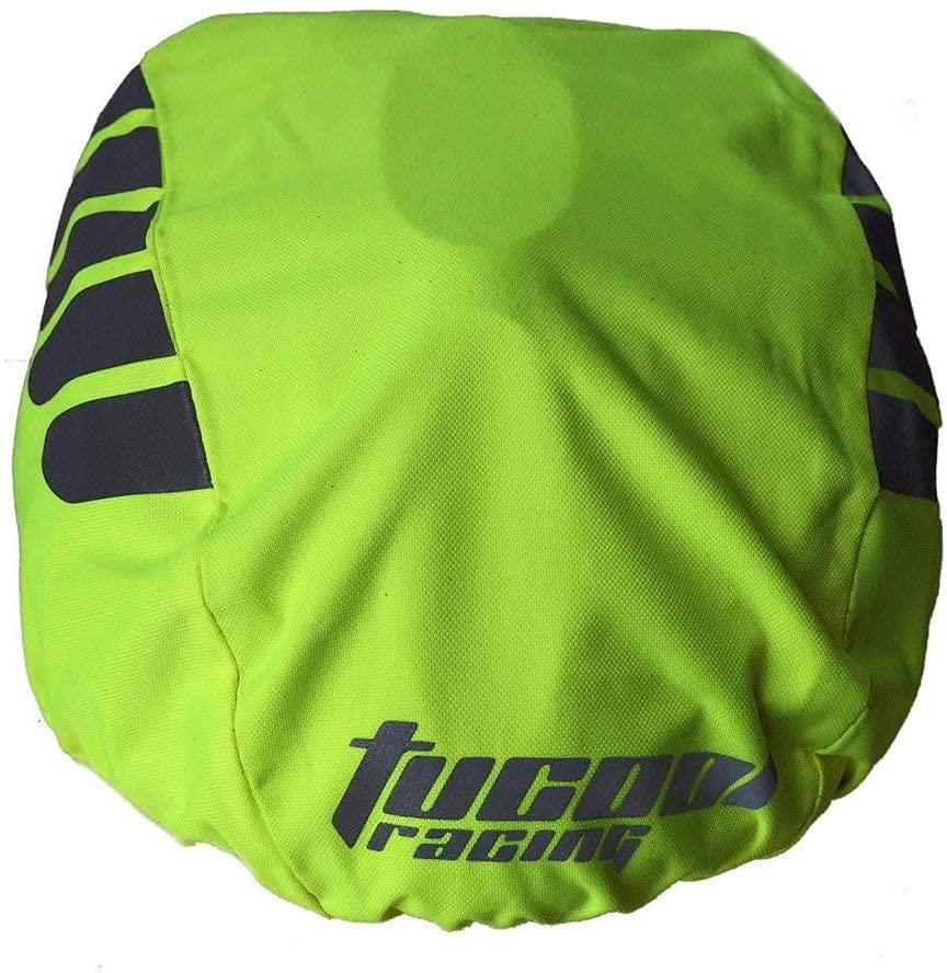 Tucool Racing 30pcs High Visibility Night Visual Bicycle Helmet Cover Waterproof Bike Helmet Cover Rain Cover (Fluorescent Green)