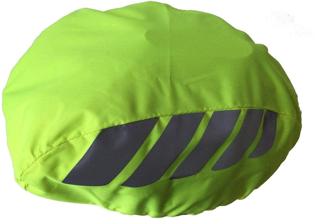 Tucool Racing 30pcs High Visibility Night Visual Bicycle Helmet Cover Waterproof Bike Helmet Cover Rain Cover (Fluorescent Green)