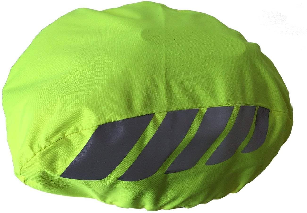 Tucool Racing 30pcs High Visibility Night Visual Bicycle Helmet Cover Waterproof Bike Helmet Cover Rain Cover (Fluorescent Green)