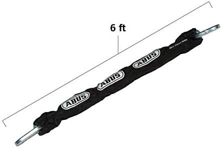 ABUS Hardened Steel 12KS 6 Foot x 1/2" Thick Square Security Chain for Bikes, Containers, Trailers, ATV's, Motorcycles and Personal/Industrial Property