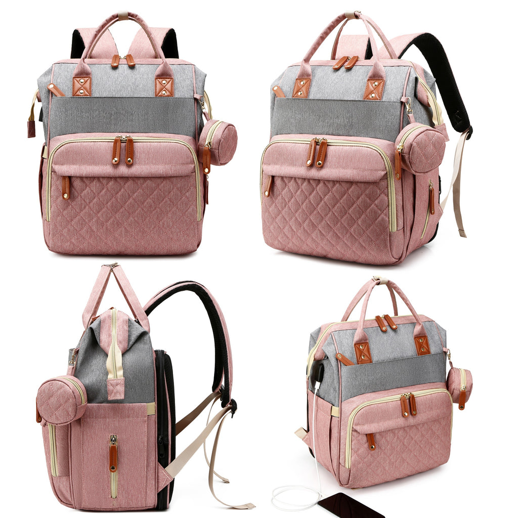 Diaper Bag Backpack, Trendy Bag, Diaper Backpack Bag With A Changing Station, Multifunction Waterproof LarTravel Back Pack, Christmas, Halloween, Thanksgiving Day Gift