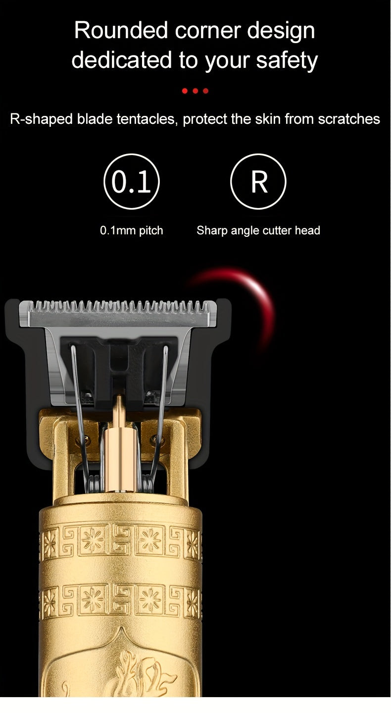 USB Rechargeable Hair Clipper, Barber Professional Electric Hair Trimmer Beard Shaver, Men Hair Cutting Machine (the Best Gift For Father, Lover)