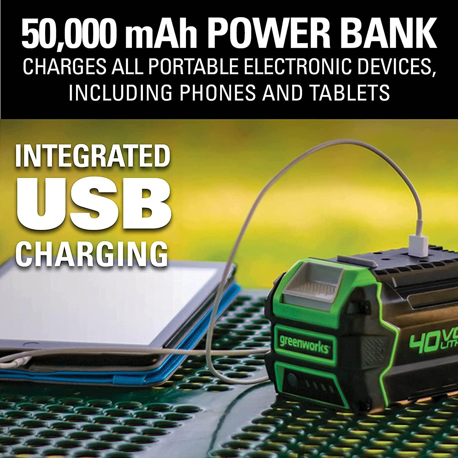 Greenworks 40V 21inch Cordless Brushless Lawn Mower, 5Ah Battery & Charger Included, LMF402