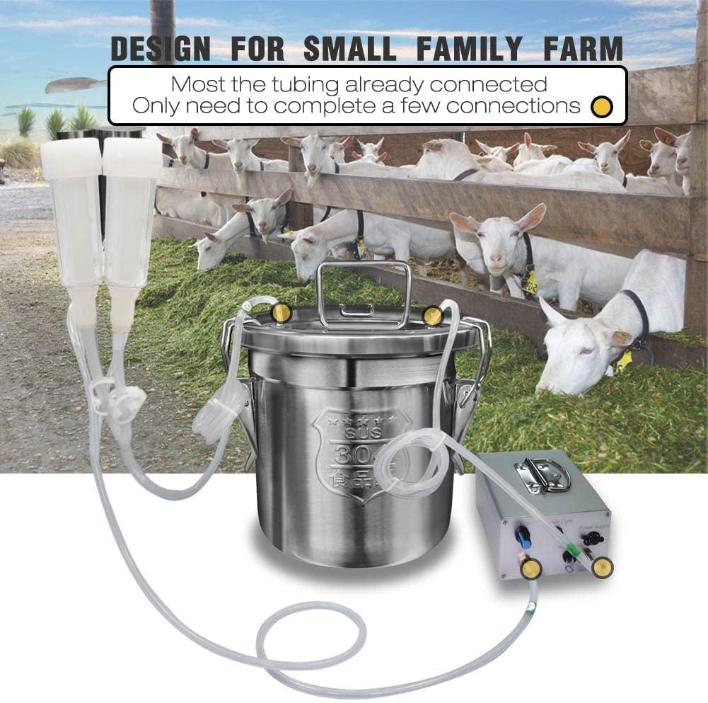 Hantop 6L Goat MilMachine (Pro Model) and Cow MilTeat Cup Replacement (Tube Included)