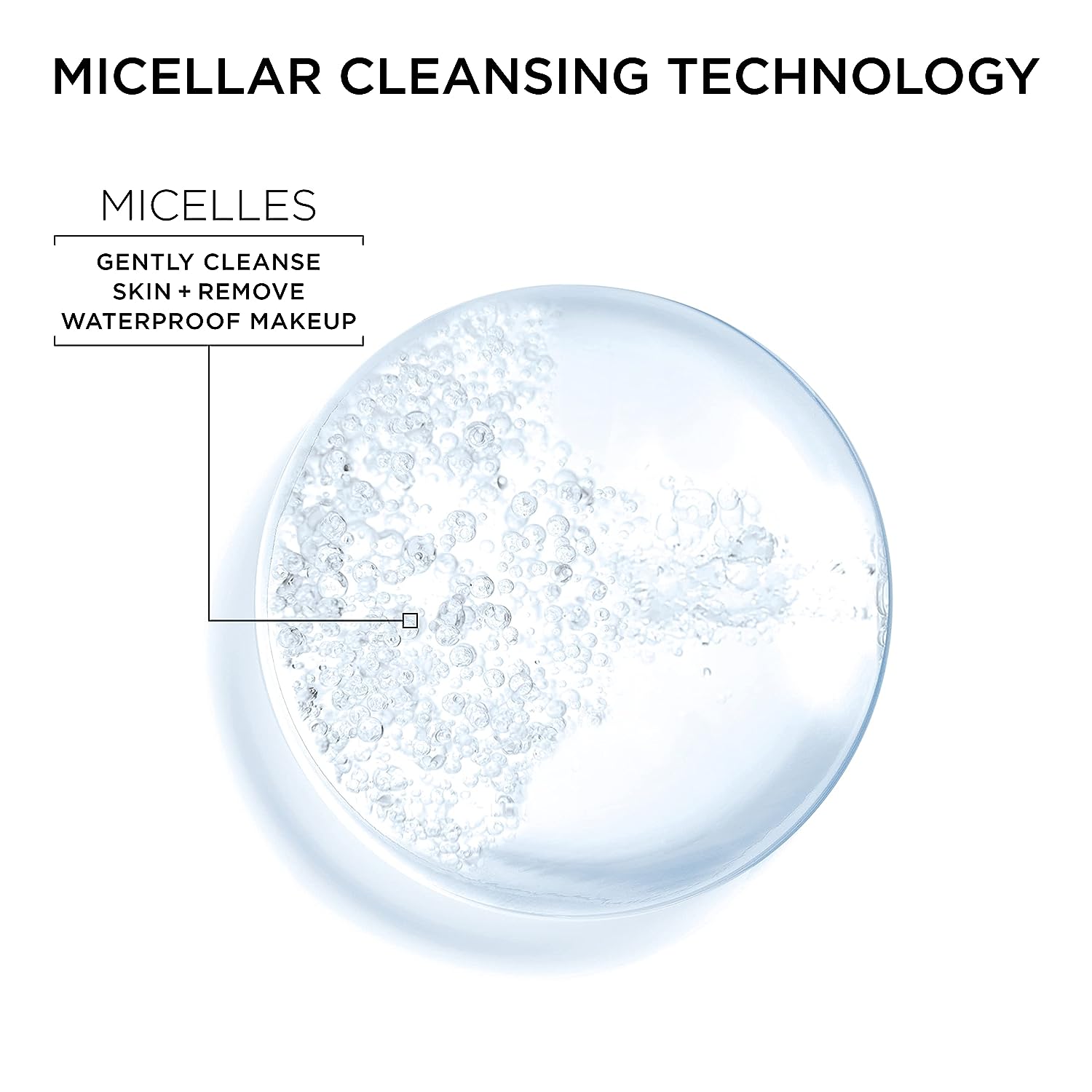Garnier SkinActive Micellar Water For Waterproof Makeup, Facial Cleanser &amp; Makeup Remover, 13.5 Fl Oz (400mL), 2 Count (Packaging May Vary)