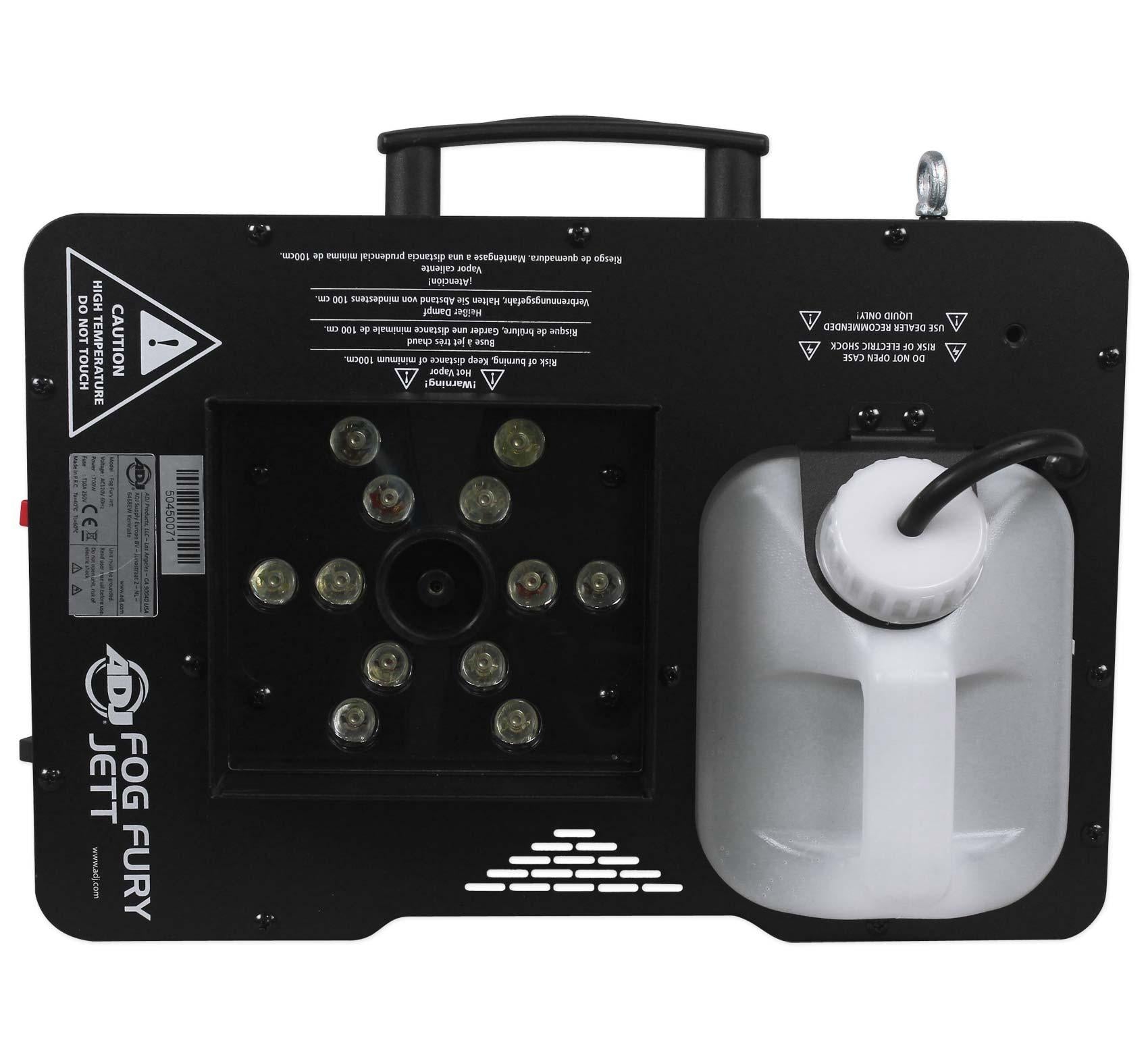 American DJ Fog Fury Jett 700W Vertical Fog Machine w/12 LED+DMX+Remote+RockShip