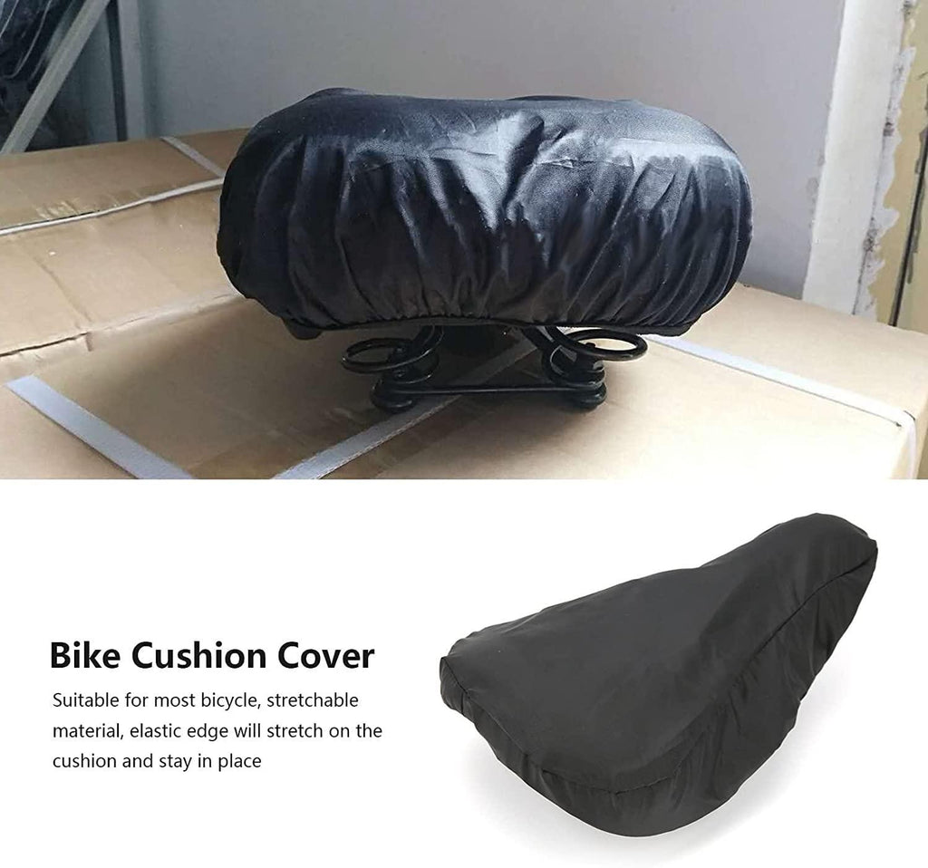 HAO BLAI Bike Seat Cover, Waterproof Bicycle Saddle Rain Cover Dust‑Proof Sun‑Proof Bike Cushion Cover Protective Cover for Cycling Accessories for Outdoor