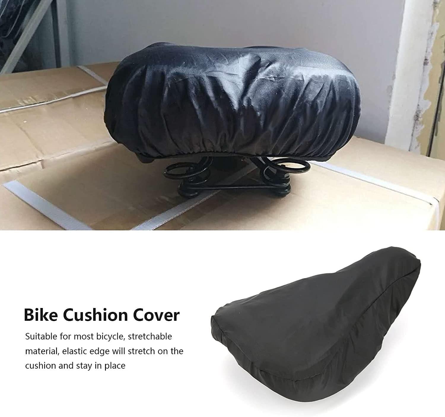 HAO BLAI Bike Seat Cover, Waterproof Bicycle Saddle Rain Cover Dust‑Proof Sun‑Proof Bike Cushion Cover Protective Cover for Cycling Accessories for Outdoor