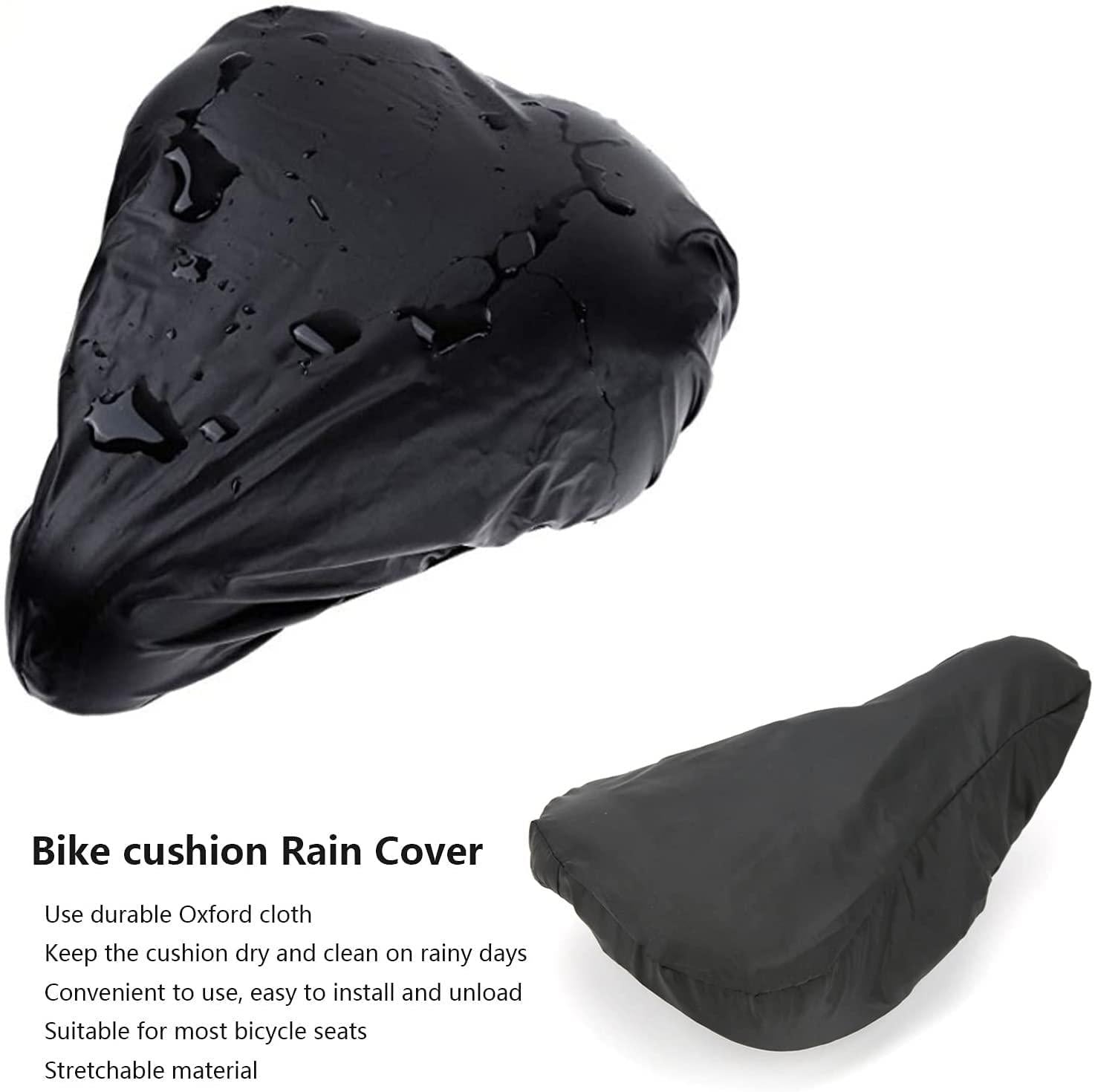 HAO BLAI Bike Seat Cover, Waterproof Bicycle Saddle Rain Cover Dust‑Proof Sun‑Proof Bike Cushion Cover Protective Cover for Cycling Accessories for Outdoor