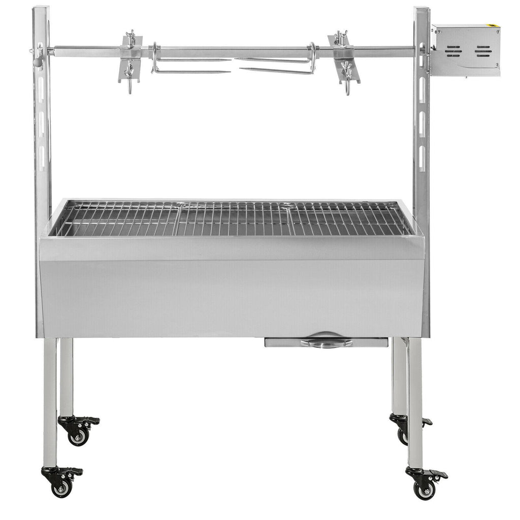 42'' 88Lbs  Lamb Roaster Rotisserie Spit 25W BBQ Trotter Pig Goat