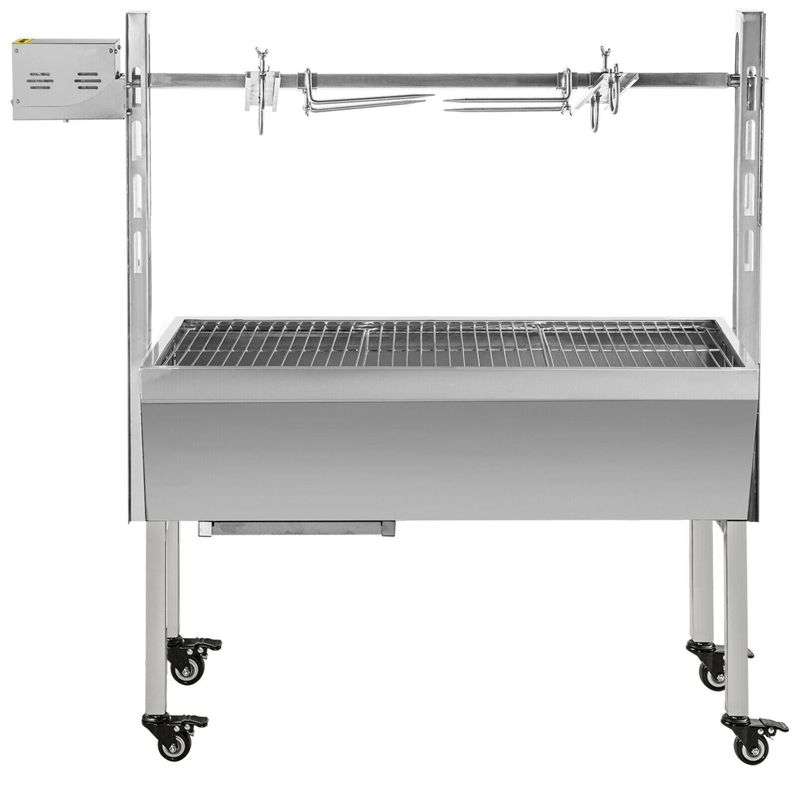 42'' 88Lbs  Lamb Roaster Rotisserie Spit 25W BBQ Trotter Pig Goat