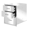 Multi-size Outdoor Kitchen Drawer BBQ  Steel Access Drawer Silver