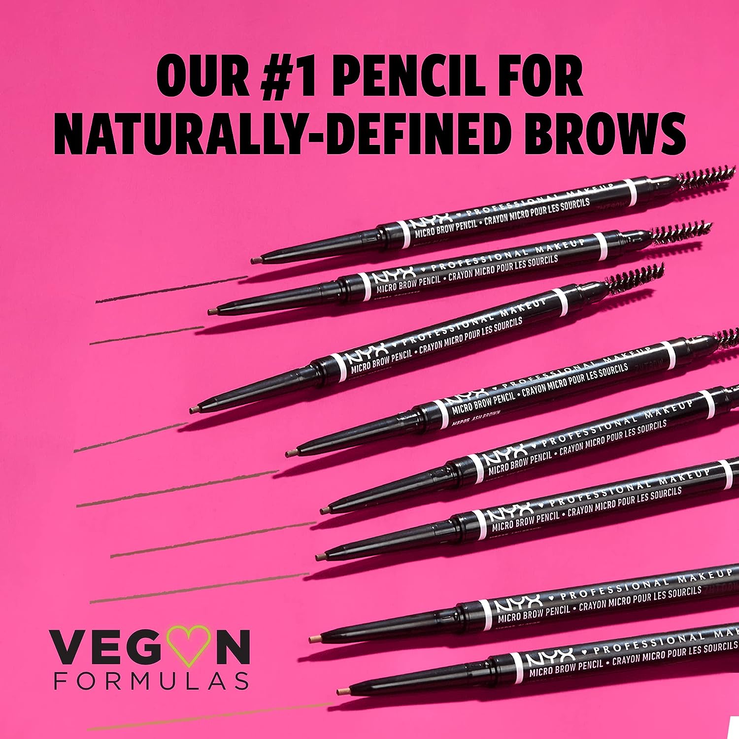 NYX PROFESSIONAL MAKEUP Micro Brow Pencil, Eyebrow Pencil, Taupe &amp; The Brow Glue Instant Brow Styler